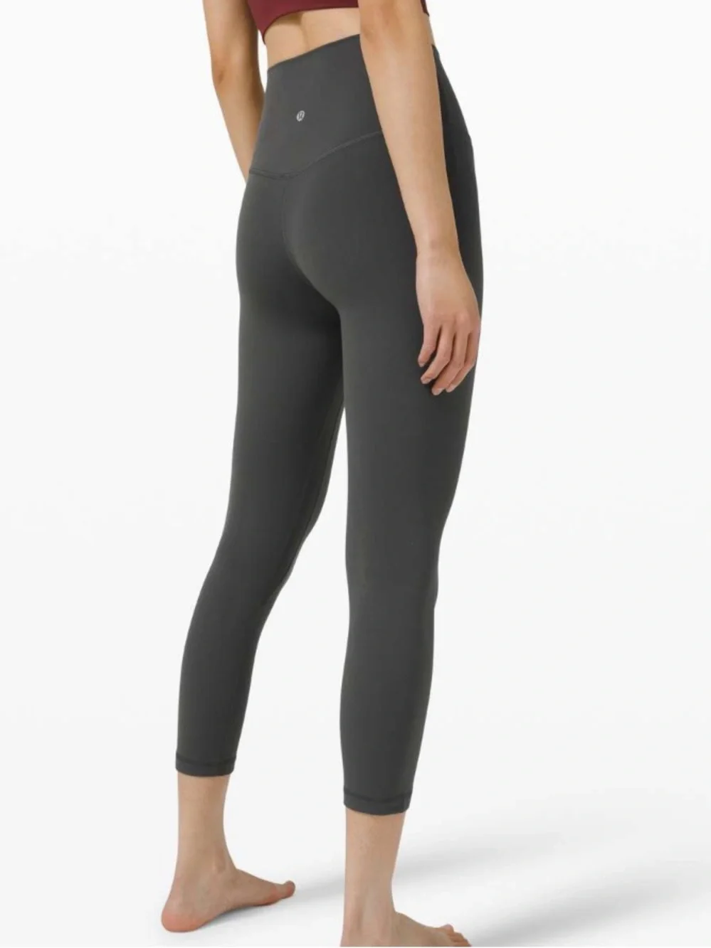 Lululemon Navy Graphite Gray Leggings 23”